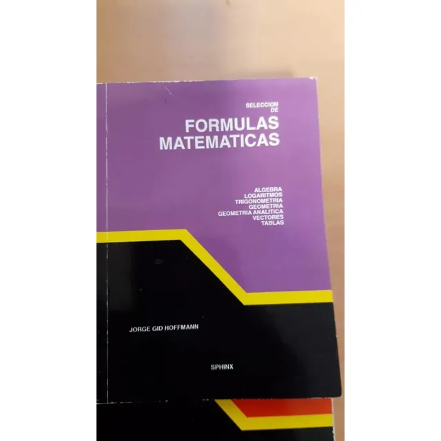 Formulas Y Temas De Matematica Bachillerato De Hoffman Usado