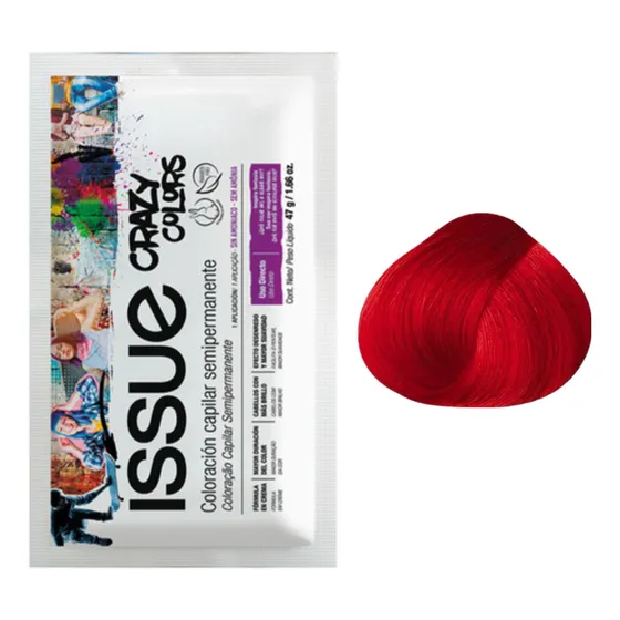 Tintura Fantasía Issue Crazy Colors Rojo X 1 Sobre | Sachet