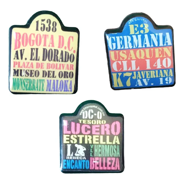 Prendedor Souvenir De Bogotá Colombia En Resina (tipo Pin)