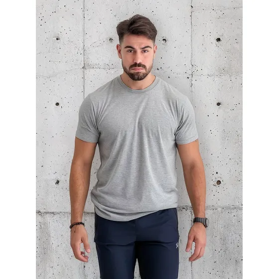 Remera Isu Hombre Algodón Cuello Redondo Lisa