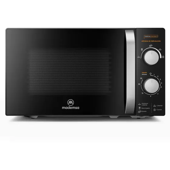 Microondas Manual 20 Litros Negro Mm20fbm Mademsa