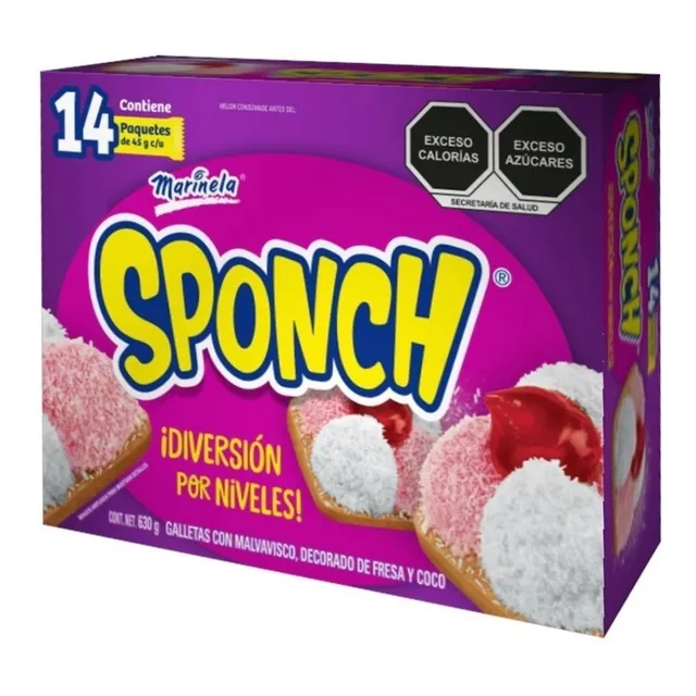 Sponch Galleta Con Malvavisco Marinela 630g®