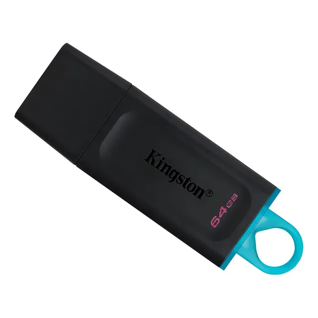 Memoria USB Kingston Exodia DTX/64GB DTX/64GB 64GB 3.2 Lisa negro