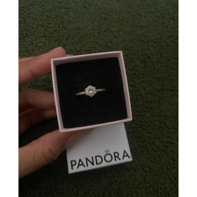Anillo Pandora 14k Gold Plating Usado