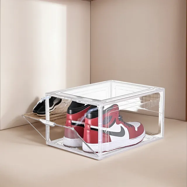 Caja Para Zapatillas Zapatos Organizador Con Tapa Imantada