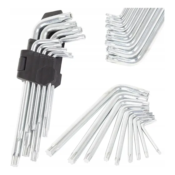 Llave Allen Grande Juego X9 Llaves Torks Torx Destornillador