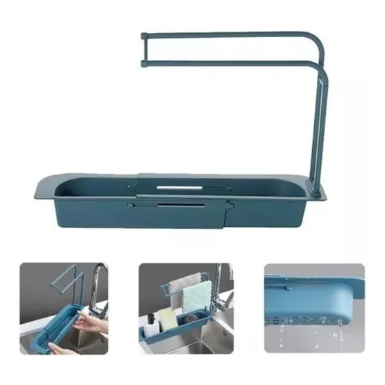 Organizador De Pileta Extensible Escurridor Base Fregadero