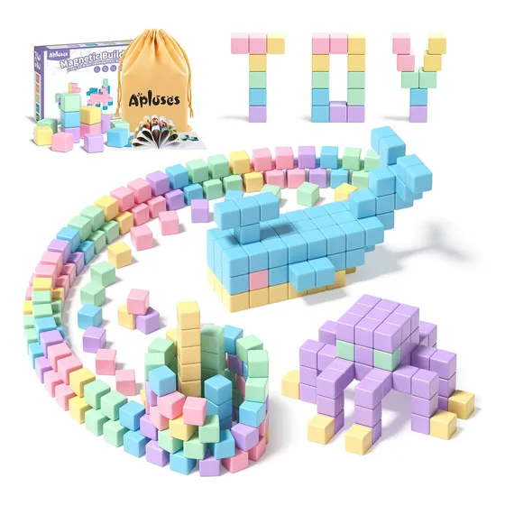 32 Bloques Magnéticos Para Construir Cubos Para Niños Pequeñ