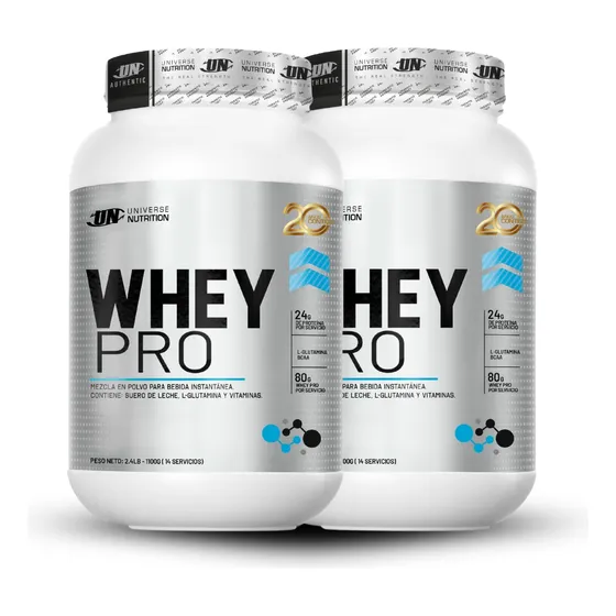 Whey Pro 1.1kg Vainilla Pack X2 Vainilla