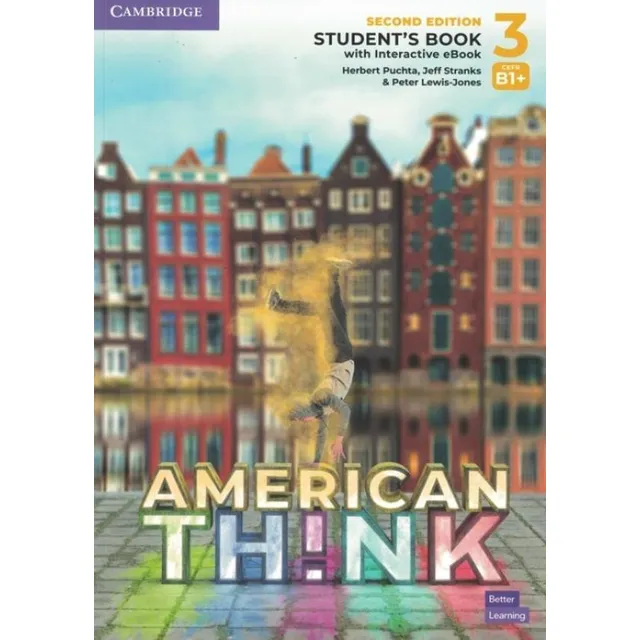 Libro estudiantil American Think 3, 2ª edición, con libro electrónico interactivo, de Herbert Puchta, tapa blanda, número 2 en inglés.