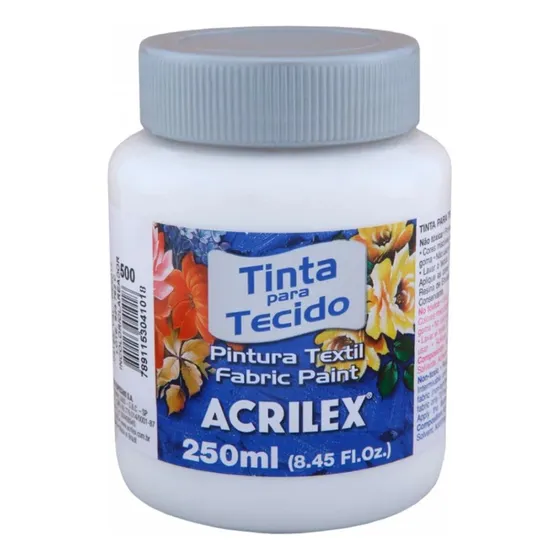 Acrilico Para Tela Acrilex 250ml Blanco 519