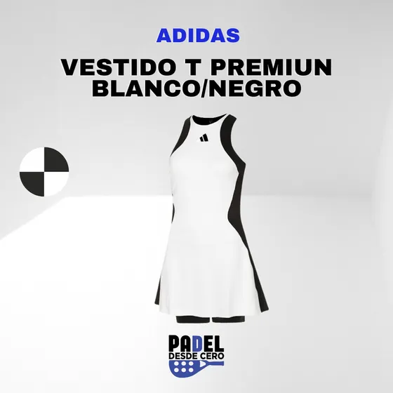 Vestido adidas T Premium Dress Short/vestido White/black Tal