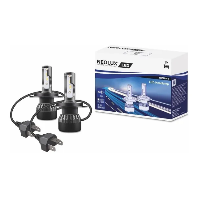 Juego Led Neolux H4 12v 18/18w P43t Alta Y Baja Junta 