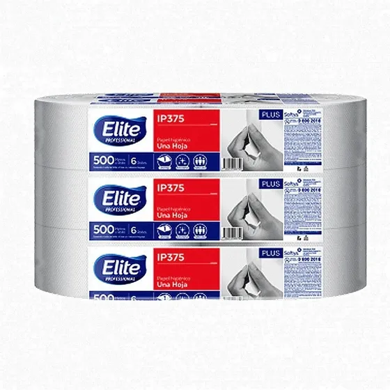 Papel Higiénico Jumbo Elite Professional 500mts X 6 Rollos