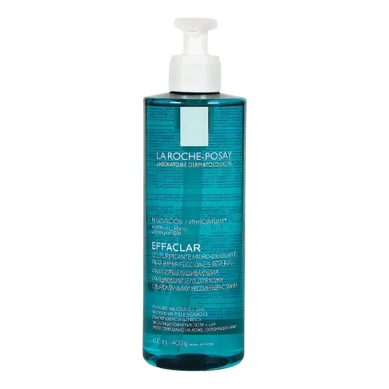Gel Microexfoliante La Roche Posay Effaclar Piel Grasa 400ml de Día y Noche