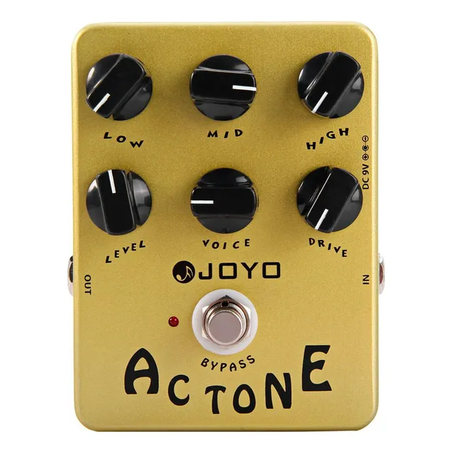 Joyo Jf13 Ac Tone Pedal Simulador De Vox Ac30 Valvular Color Amarillo