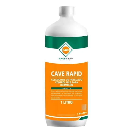 Cave Rapid - Acelerante De Fraguado, Botella 1 Lt