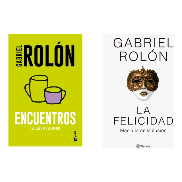 Felicidad + Encuentros - Gabriel Rolon - 2 Libros Gde Y Bol