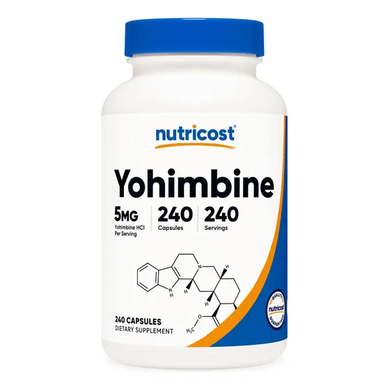 Suplemento Nutricost Yohimbine Hcl 5 Mg 240 Cápsulas Extra S