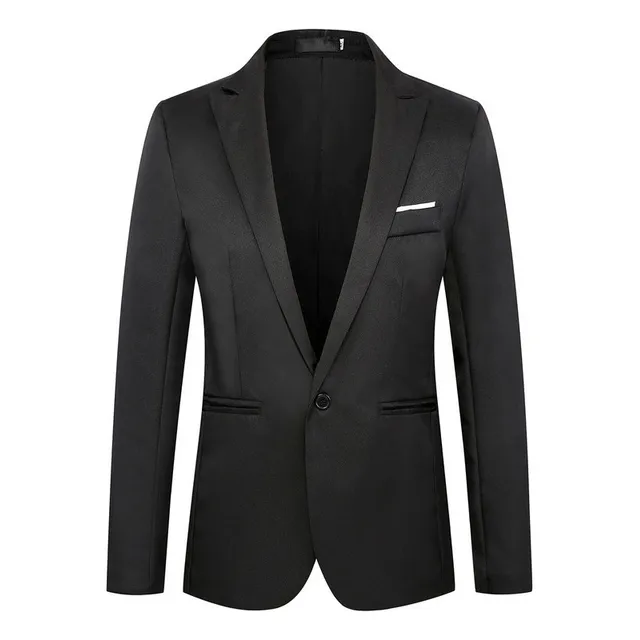 Blazer Casual Masculino De Manga Comprida, Jaqueta
