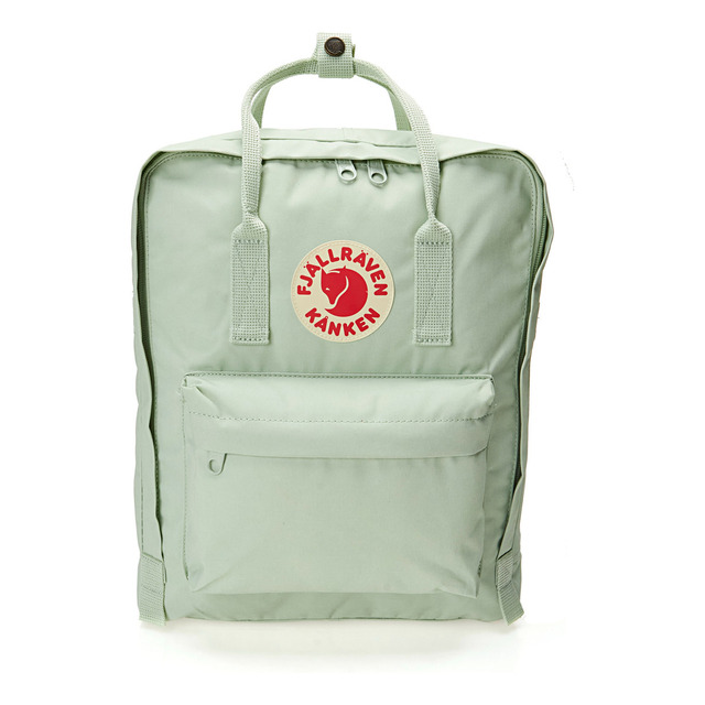 Mochila Kånken Clássica Vinylon 3 Bolsos 16l Fjällräven Cor Mint Green Desenho Do Tecido L...