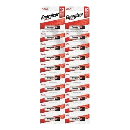 20 Pilas Aaa Energizer Max E92 Alcalina