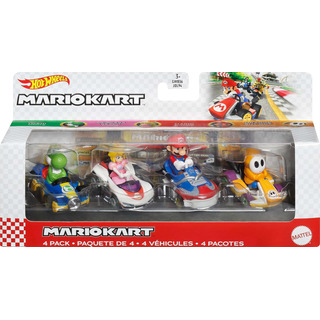 Hot Wheels Mario Kart Vehículo De Juguete, Paquete De 4, Jue Hot Wheels Mario Kart Vehículo De Juguete, Paquete De 4, Jue