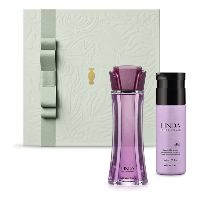 Presente Dia Das Mães Linda Irresistível: Colônia 100ml + Loção Corporal 200ml + Caixa De ... Presente Dia Das Mães Linda Irresistível: Colônia 100ml + Loção Corporal 200ml + Caixa De ...
