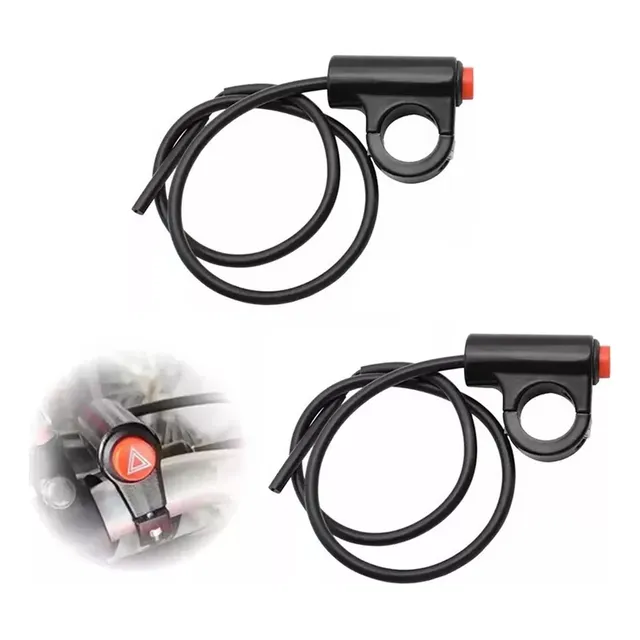 2 Pzs Boton Switch Para Intermitentes De Moto