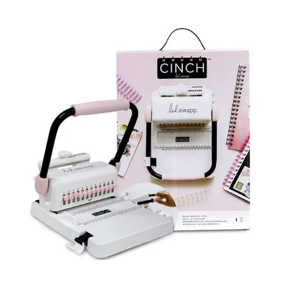 Encuadernadora Cinch Rosa, Perforación Cuadrada