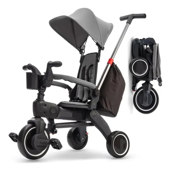 Triciclo Rio Bebe Plegable Reclinable 1985 Nero