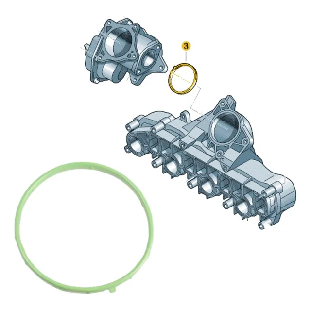 Anillo De Sello Colector De Admisión Volkswagen Amarok