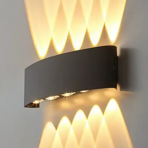 Moderna Lámpara De Pared Led Arqueada Focos Flotantes