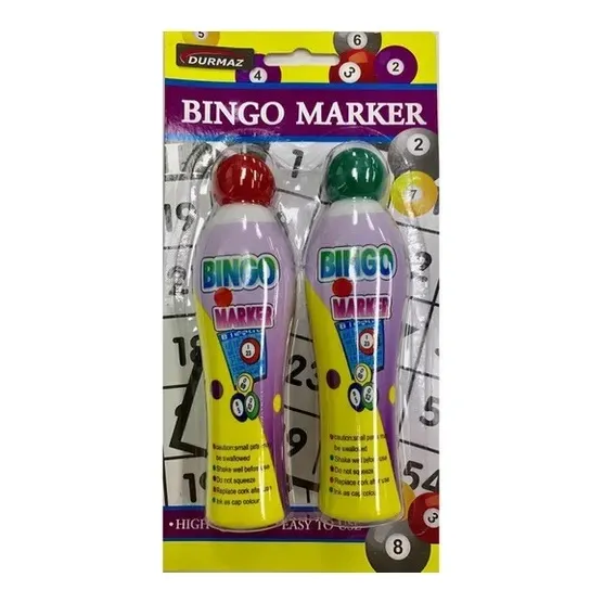 Marcador Bingo Durmaz Tinta Variada Juego De Mesa Juguete 