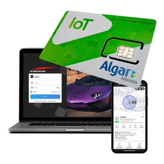 Chip M2m Algar Rastreador 05 Operadoras Carro Moto Caminhão