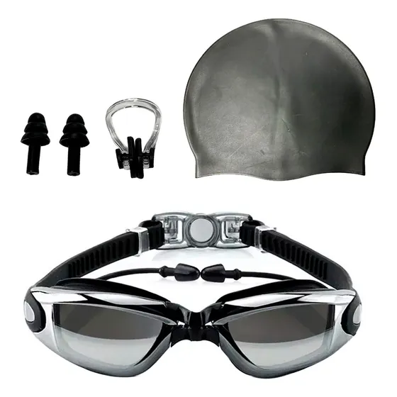 Kit De Natación Gadnic Antiparras Gorra Tapones Nadar Pileta