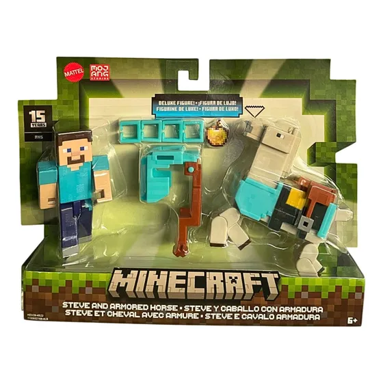 Minecraft Figura Con Animal Y Accesorios Mattel - Gtt53