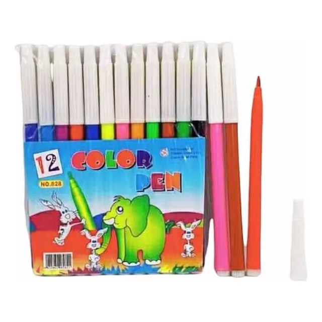 60pz De Plumones Chicos Económicos Color Surtido