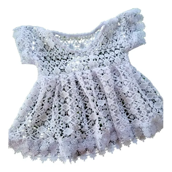 Umbanda Candomblé Bata Guipir Luxo Branco P Ao Gg Lindíssima