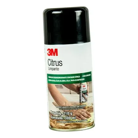 Removedor Adesivo Citrus Limpa Desengraxa Spray Lata 210g 3m
