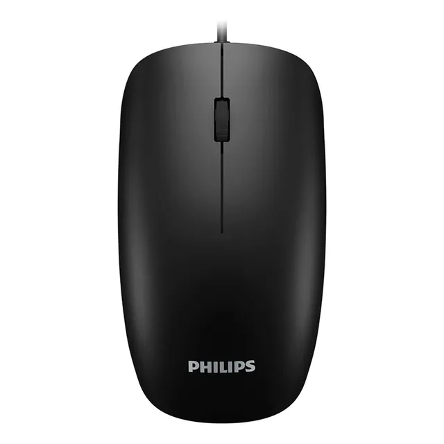 Mouse Ambidiestro Usb Philips 1000dpi Negro