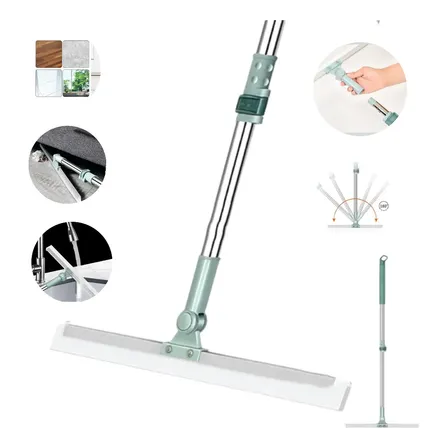 150cm Kit 2 50cm Rodo Vassoura Mágico Limpeza Vidros Multius