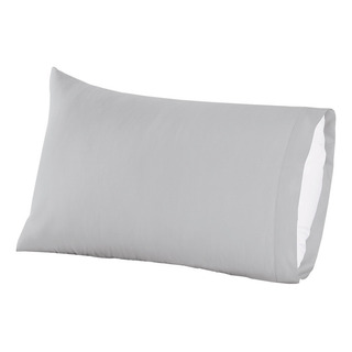 Par Fundas Almohada Esencial Estándar Colchas Concord Color Gris Light Par Fundas Almohada Esencial Estándar Colchas Concord Color Gris Light