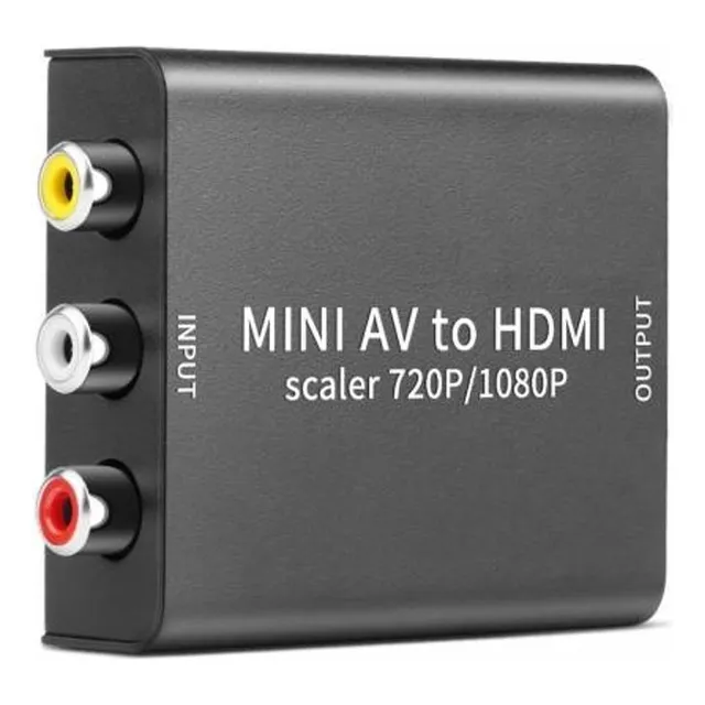 Mini Convertidor Rca A Hdmi 1080p Con Micro Usb 5v Trautech