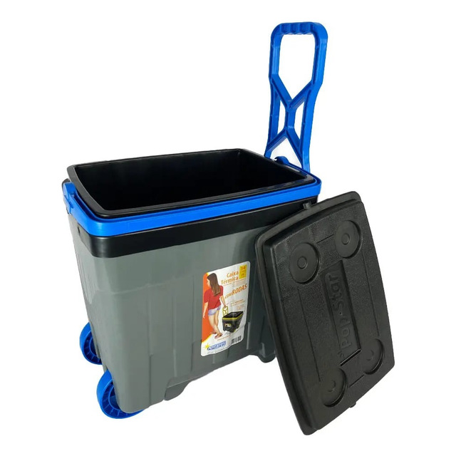 Antares 03010601005 Caixa Termica 34 Litros Com Rodas Cor Cinza Antares 03010601005 Caixa Termica 34 Litros Com Rodas Cor Cinza