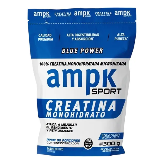 Creatina Ampk Sports Alta Digestibilidad Y Absorción 300gr Sabor Neutro