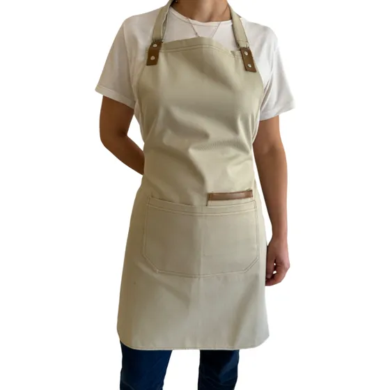Delantal Cocina Gastronomía Tela Gabardina Unisex Cafeteria