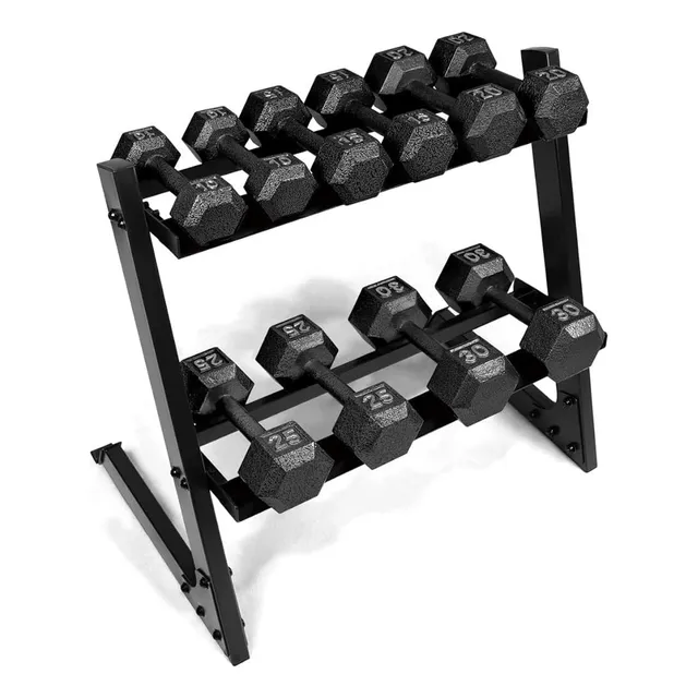 Set De Mancuernas Pesas 100 Libras 10 Pesas Rack Gym