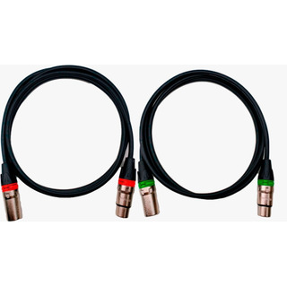 Kit 2 Cabos Balanceado P/ Microfone Xlr Macho/xlr Fêmea 50cm Kit 2 Cabos Balanceado P/ Microfone Xlr Macho/xlr Fêmea 50cm