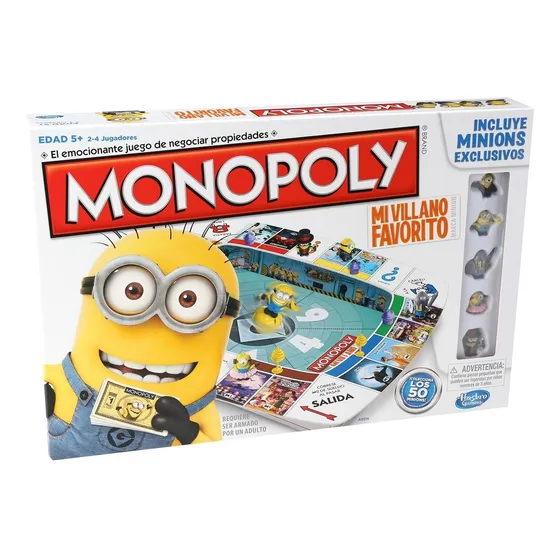 Juego D Mesa Monopoly Minions Edition P/ Niños +8 Original